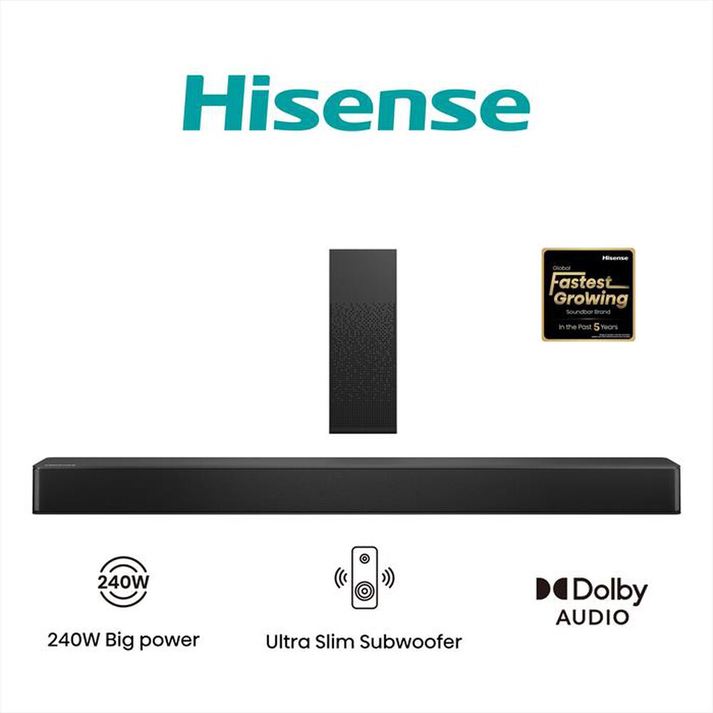 Immagine del prodotto HISENSE - Soundbar HS2100-Nero