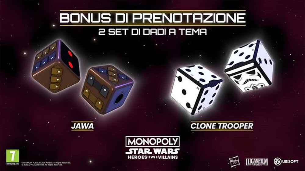 Immagine del prodotto UBISOFT - MONOPOLY: STAR WARS HEROES VS VILLAINS NSW