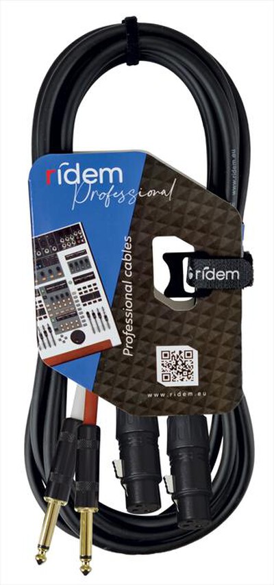 RIDEM - Cavo audio professionale RDM C93-Nero