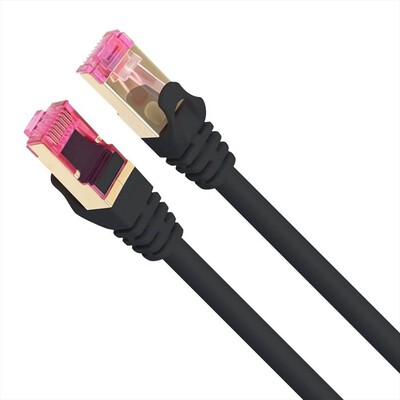 AAAMAZE - CAVO DI RETE LAN CAT8 0,5 METRI-Nero