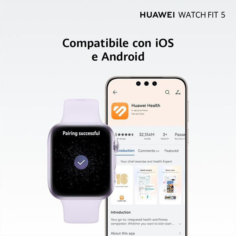 Immagine del prodotto HUAWEI - Fitness tracker WATCH FIT 5-PURPLE