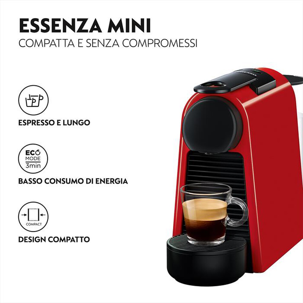Immagine del prodotto DE LONGHI - ESSENZA MINI NESPRESSO EN85.R MACCHINA PER CAFF&Egrave;-Rosso