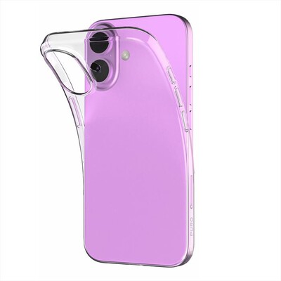 PURO - Cover 0.3 Nude per iPhone 16-Trasparente
