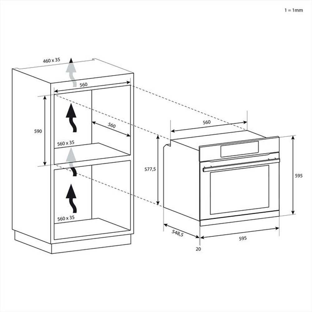 Immagine del prodotto CANDY - Forno incasso elettrico FCC604NAV Classe A+