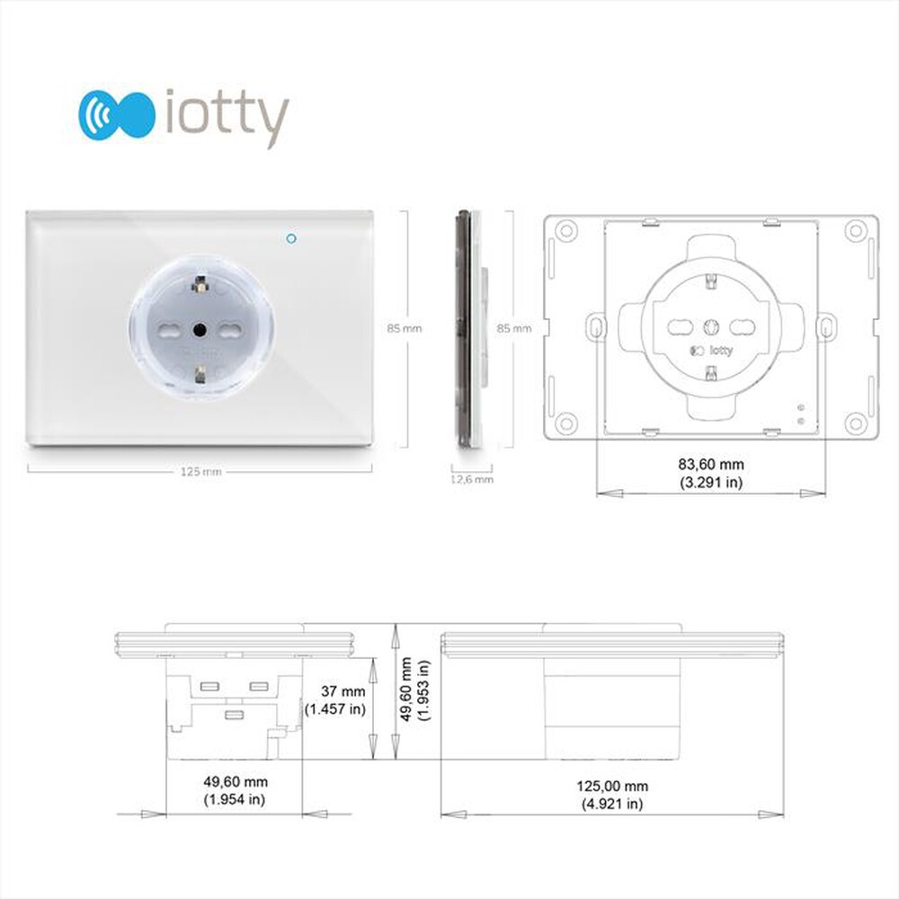 Immagine del prodotto IOTTIE - PRESA INTELLIGENTE-Black