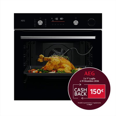 AEG - Forno incasso elettrico GR6PB53FSB Classe A+-Inox antimpronta