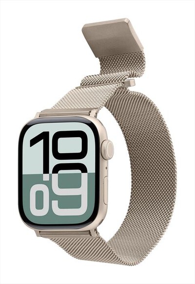 CELLULARLINE - Cinturino acciaio STEELAPPWATCH4244E Apple Watch-Beige