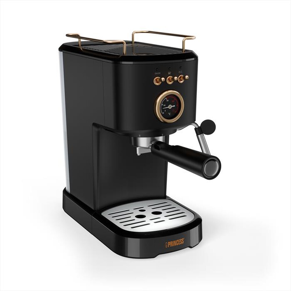 Immagine del prodotto PRINCESS - MACCHINA CAFFE' ESPRESSO 3 IN 1-Nero / Acciaio-Plastica