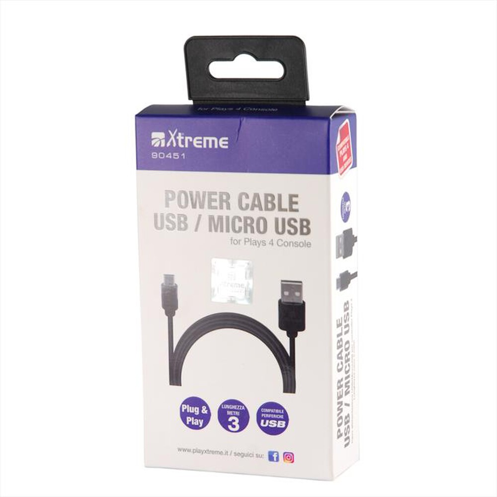 Immagine del prodotto XTREME - 90451 - PS4 Power Cable USB