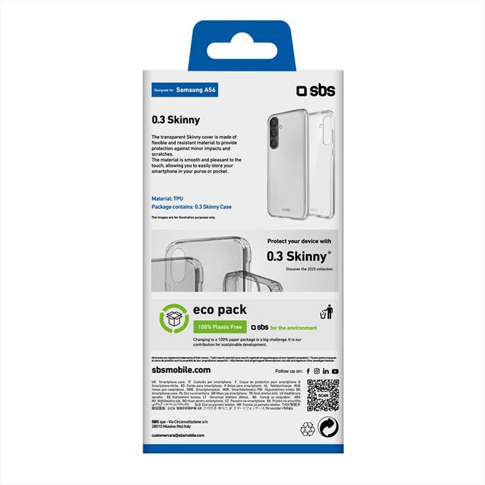 Immagine del prodotto SBS - Cover TESKINSAA56T Samsung A56-Trasparente