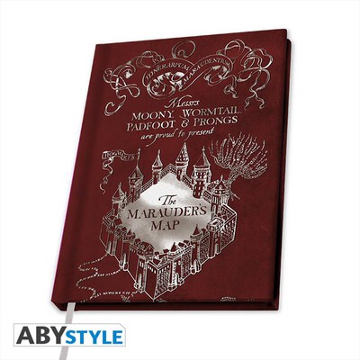 ABYSSE - HARRY POTTER NOTEBOOK A5 MARAUDER'S MAP