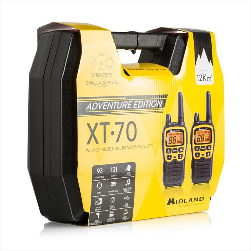 Immagine del prodotto MIDLAND - XT-70 ADVENTURE-Nero/Giallo