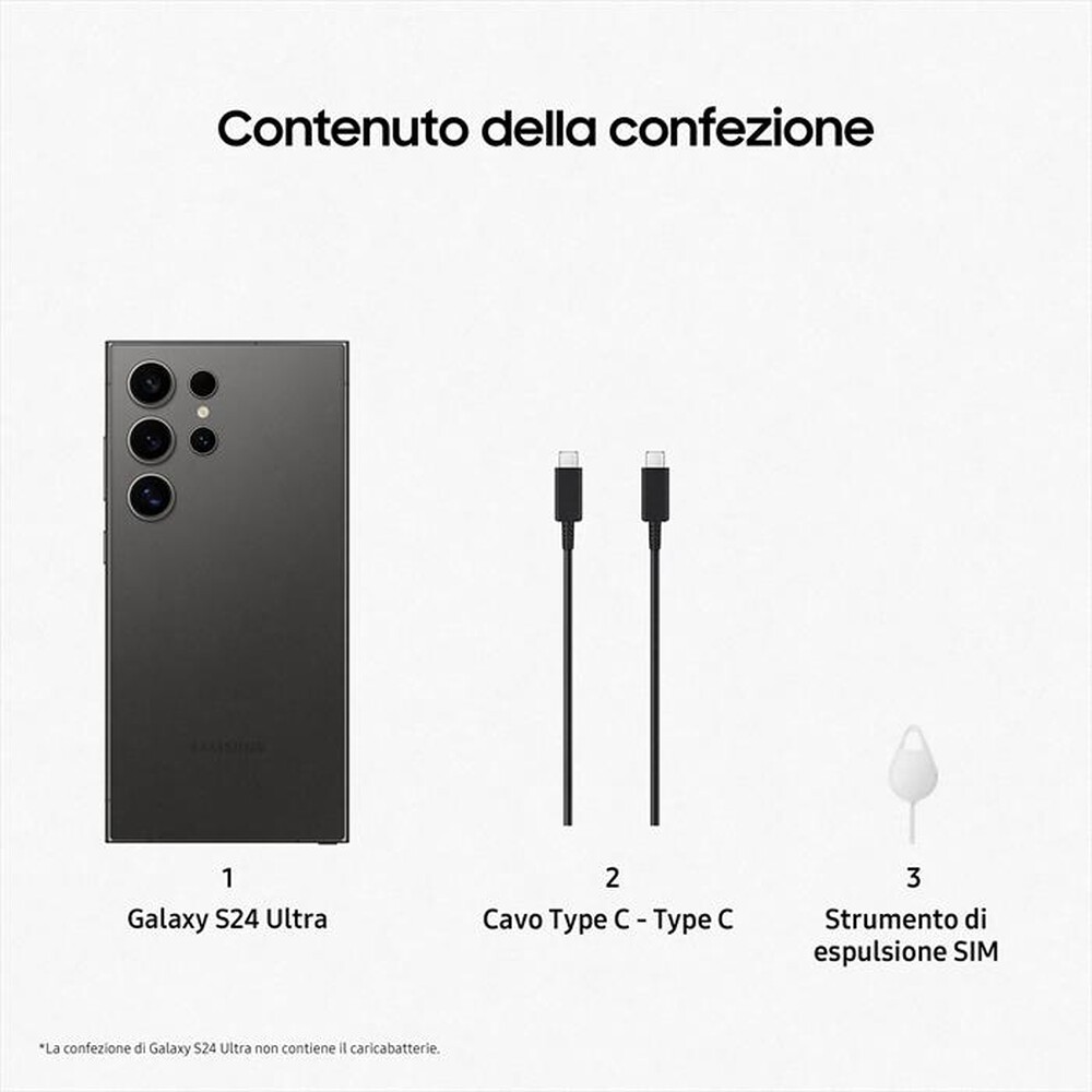 Immagine del prodotto SAMSUNG - GALAXY S24 ULTRA 256GB-Titanium Black