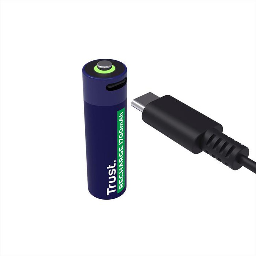 Immagine del prodotto TRUST - USB-C RECHARGEABLE BATTERIES 4P - AA-Black