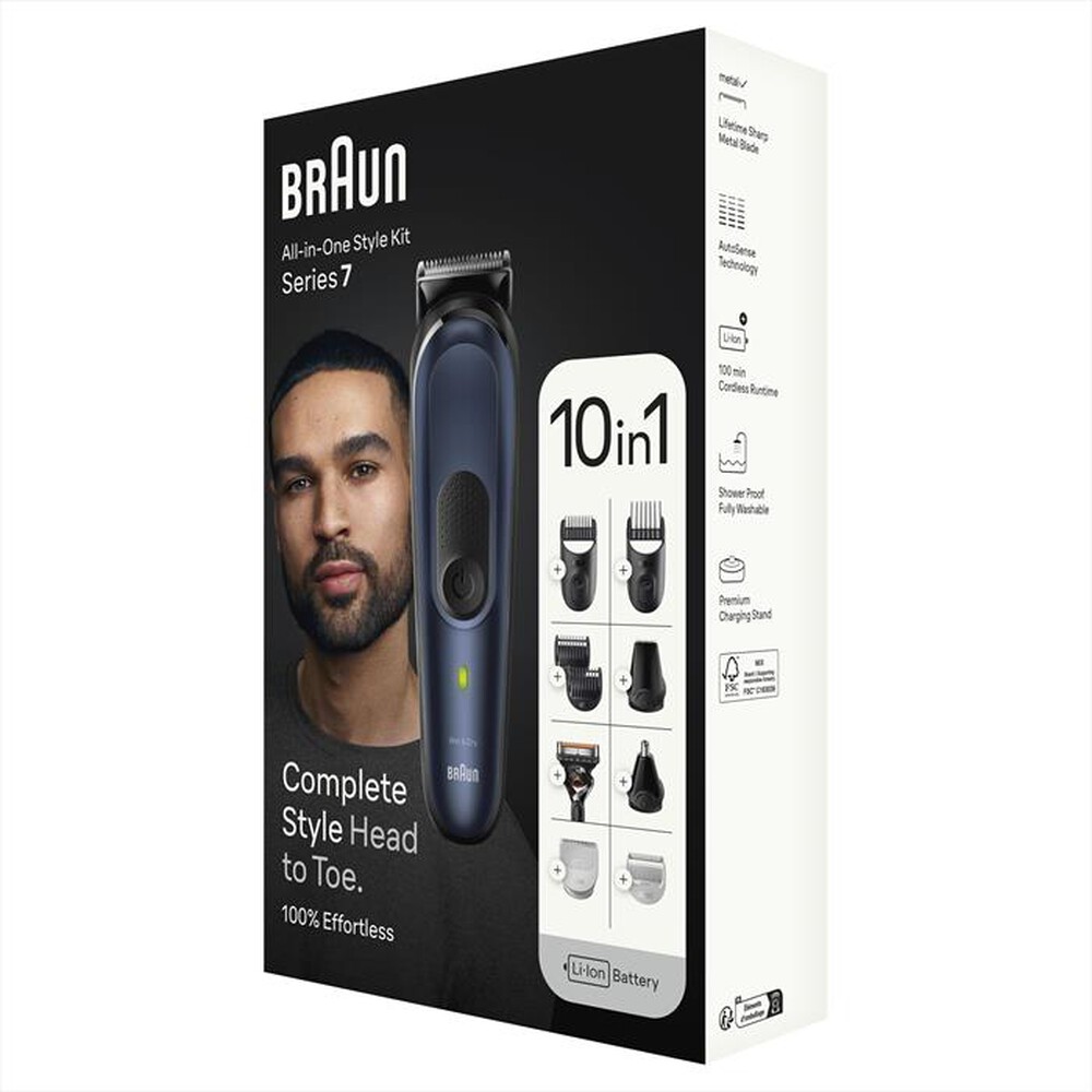 Immagine del prodotto BRAUN - Regolabarba SERIES 7 MGK7421-Black / Deep Blue