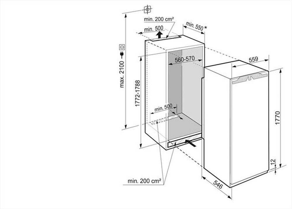 Immagine del prodotto LIEBHERR - Congelatore verticale SIFNF 5128-20 Classe F 213 l-Bianco