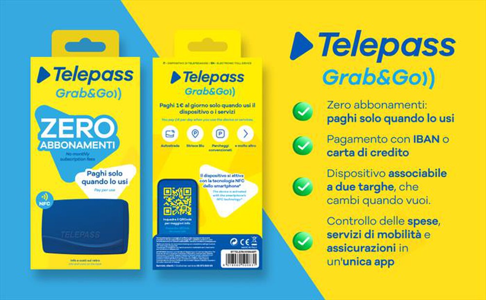 Immagine del prodotto TELEPASS - Grab&Go NFC