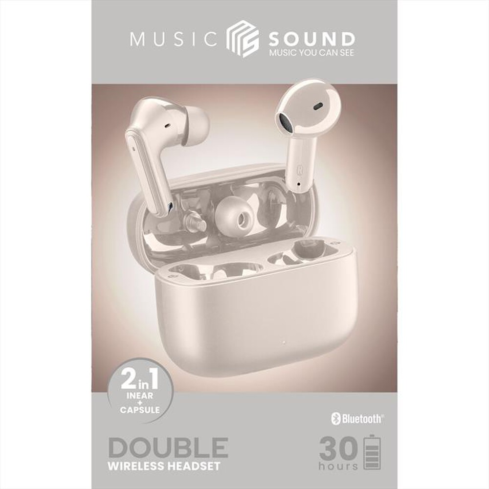 Immagine del prodotto MUSIC SOUND - Auricolari TWS DOUBLE-Bianco