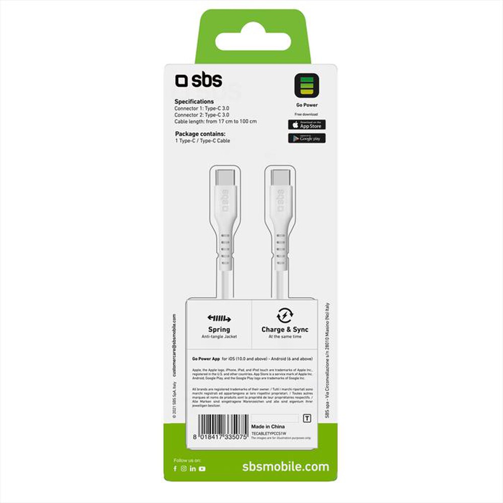 Immagine del prodotto SBS - TECABLETYPCCS1W-Bianco