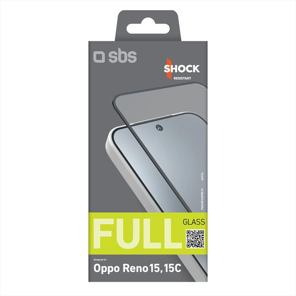 Immagine del prodotto SBS - Pellicola protettiva TESCRFCOPRE15 Oppo Reno15/15C-Nero