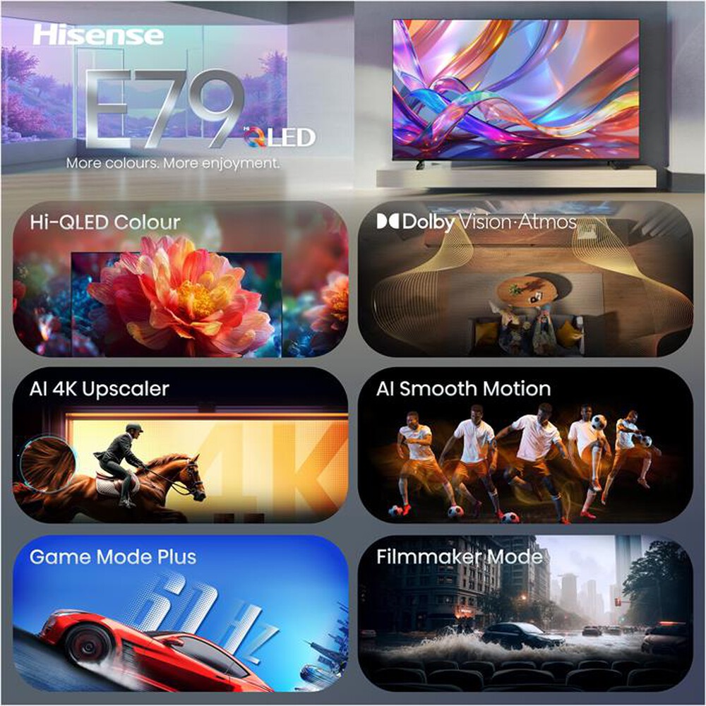 Immagine del prodotto HISENSE - Smart TV QLED 4K 75" 75E79S-NERO