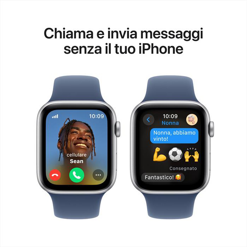 Immagine del prodotto APPLE - Watch SE GPS + Cellular 44mm Cassa Alluminio-Argento Sport Band Denim - M/L
