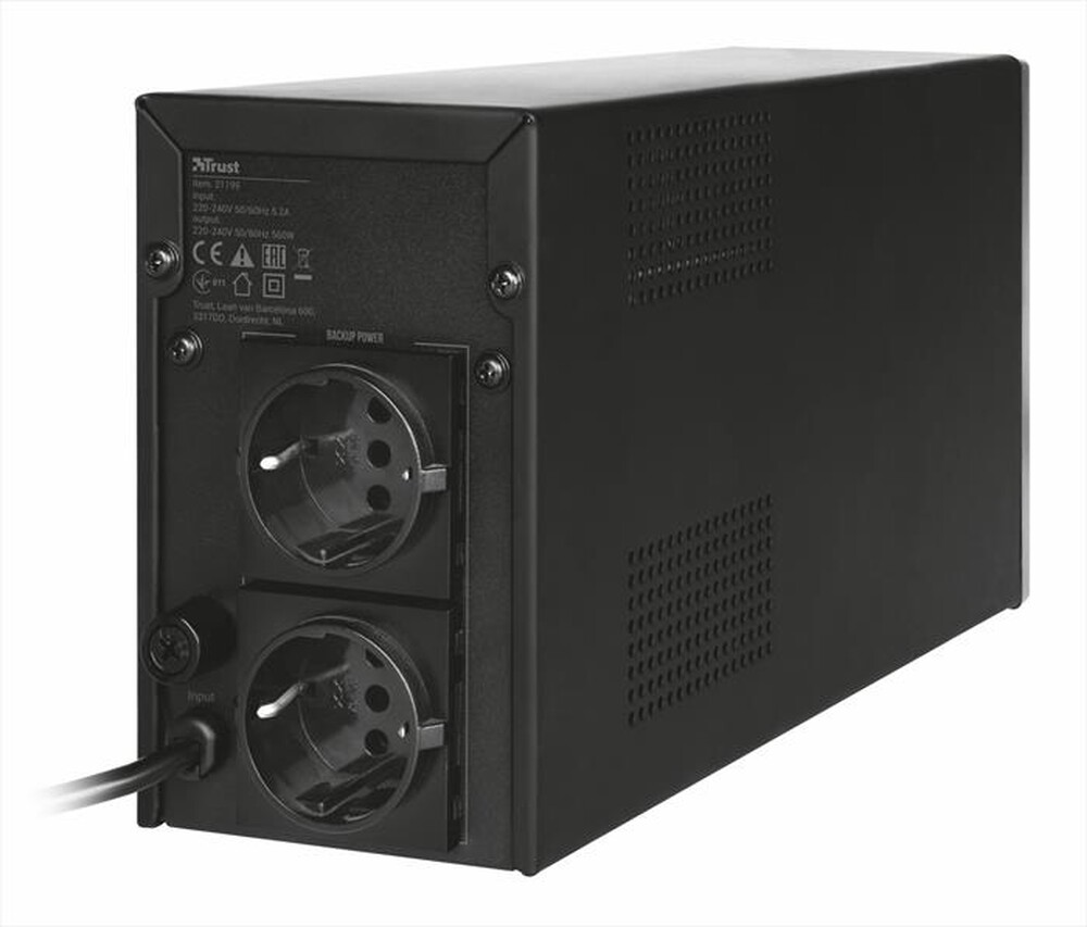 Immagine del prodotto TRUST - 1000VA UPS 2XWALLSCKT IT-Black
