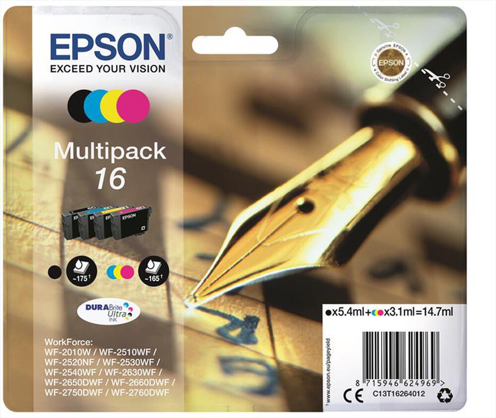 Immagine del prodotto EPSON - C13T16264022-Multipack (B,C,M,Y)