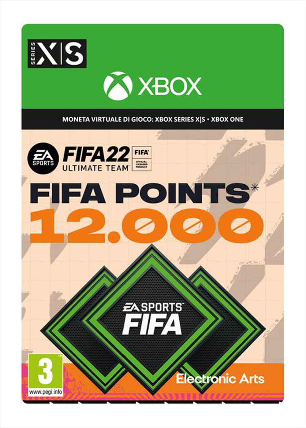 Immagine del prodotto MICROSOFT - FIFA 22 FUT 12000 Points