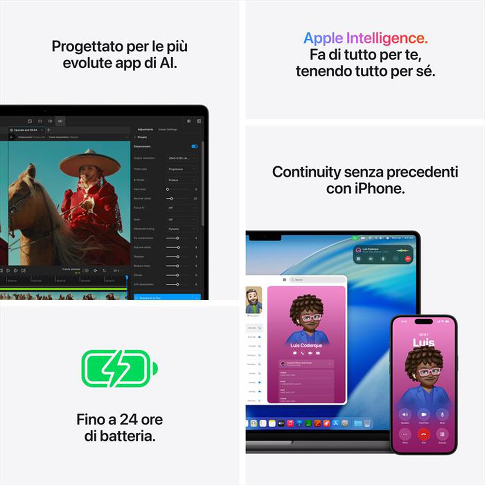 Immagine del prodotto APPLE - MacBook Pro 16" M5 Pro Core 18 CPU 20 GPU 24GB 1TB-Argento