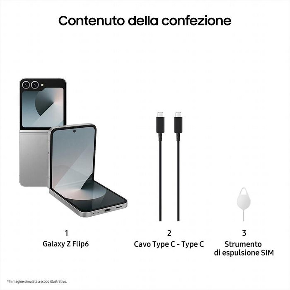 Immagine del prodotto VODAFONE - ZFLIP6 5G 512GB-silver shadow