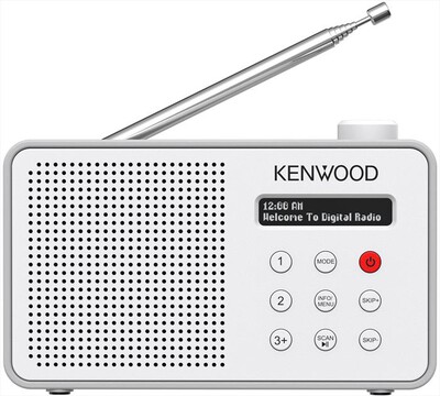 KENWOOD - Radio DAB+ portatile CR-M25DAB-Bianco