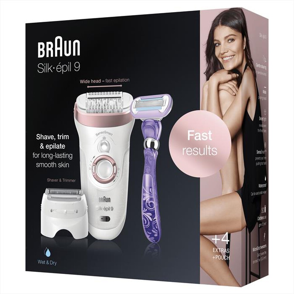 Immagine del prodotto BRAUN - Silk-&eacute;pil 9 9-870-Bianco/Oro rosa