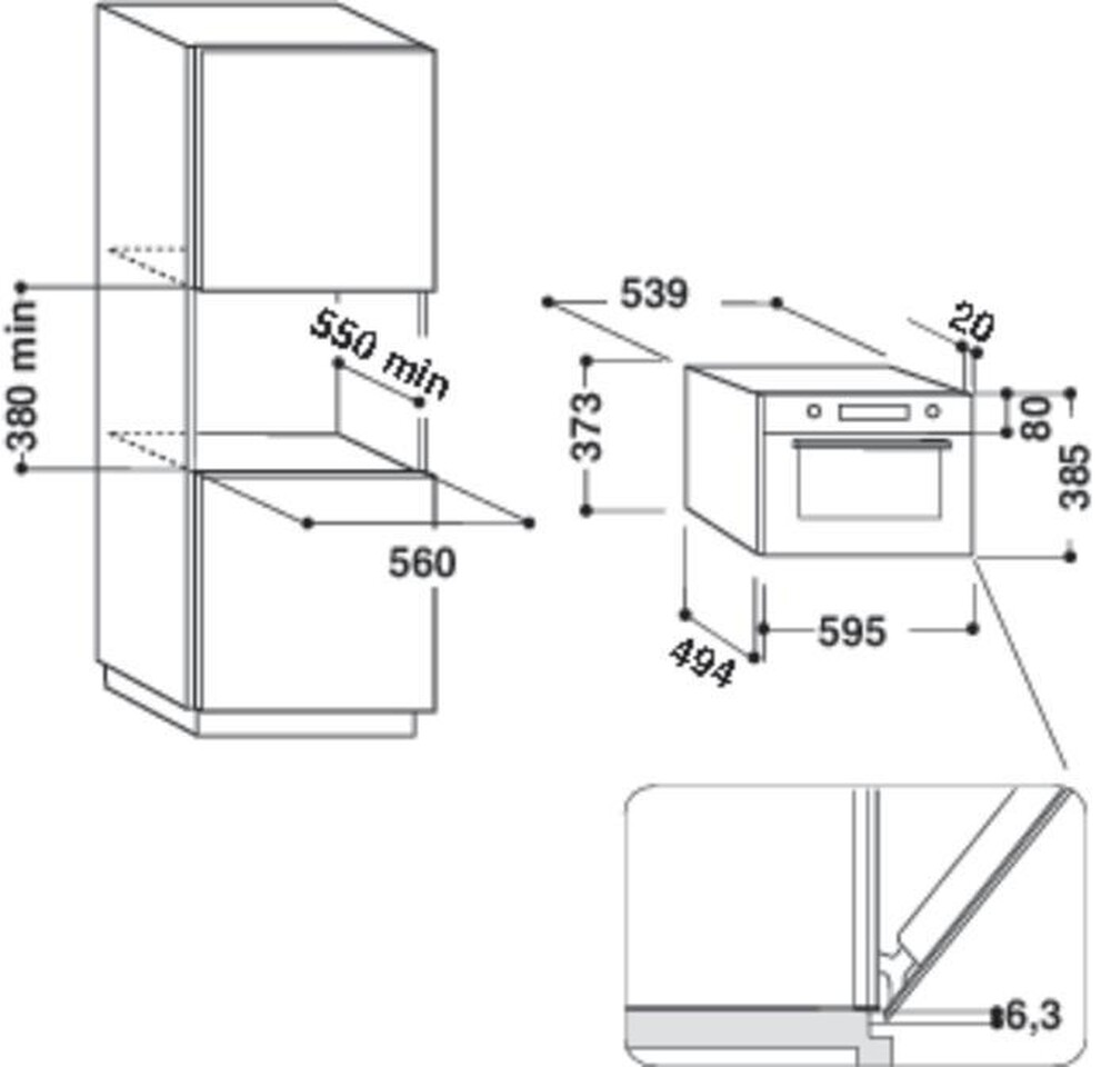 Immagine del prodotto WHIRLPOOL - Forno a microonde ABSOLUTE AMW 730/IX-Stainless steel