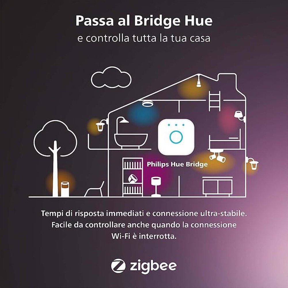 Immagine del prodotto PHILIPS - HUE WHITE AND COLOR AMBIANCE LAMPADINA E27 9W-Bianco