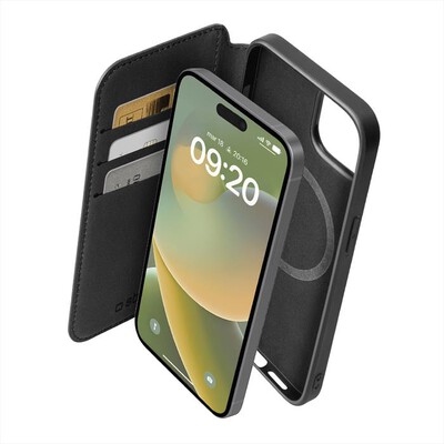 SBS - Wallet Magsafe TEBKMAGSFIP1567K per iPhone 15 Plus-Nero