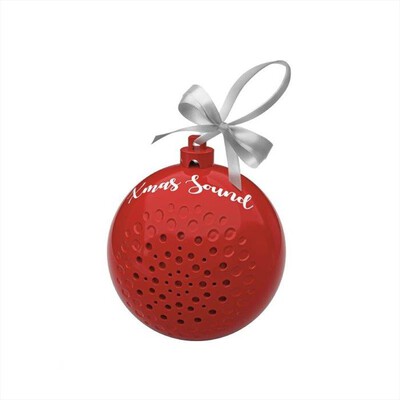 SBS - Speaker wireless a forma di pallina natalizia-Rosso