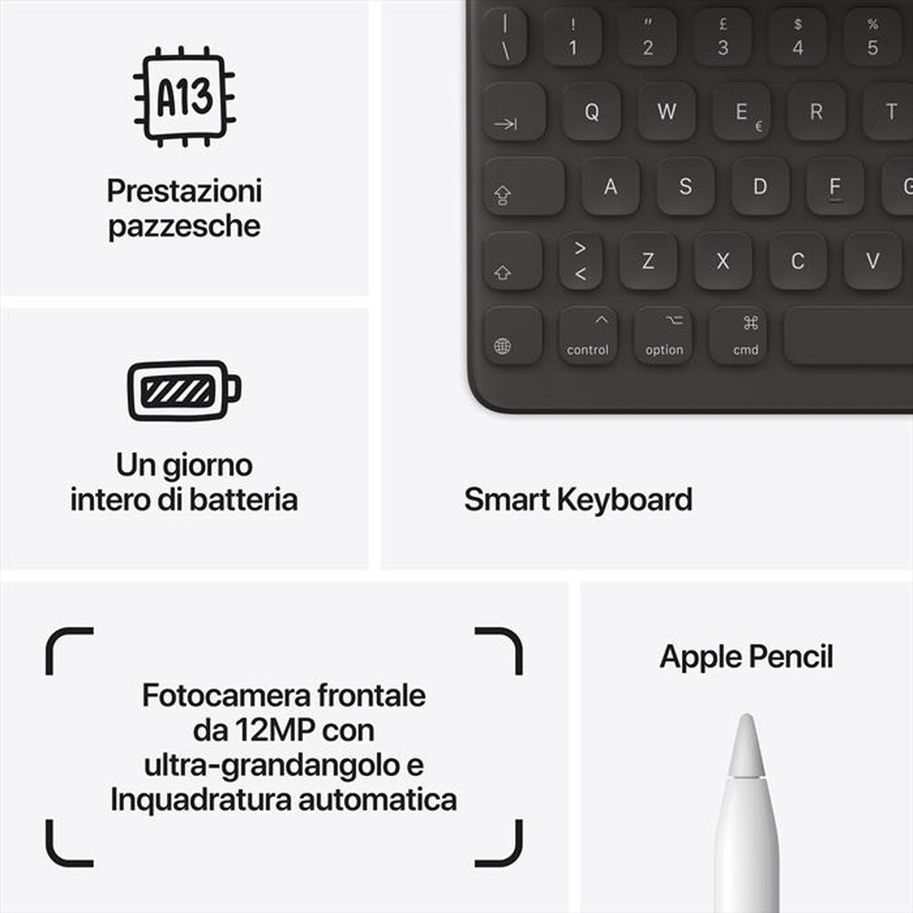 Immagine del prodotto APPLE - iPad 10.2" Wifi 256GB-Grigio Siderale
