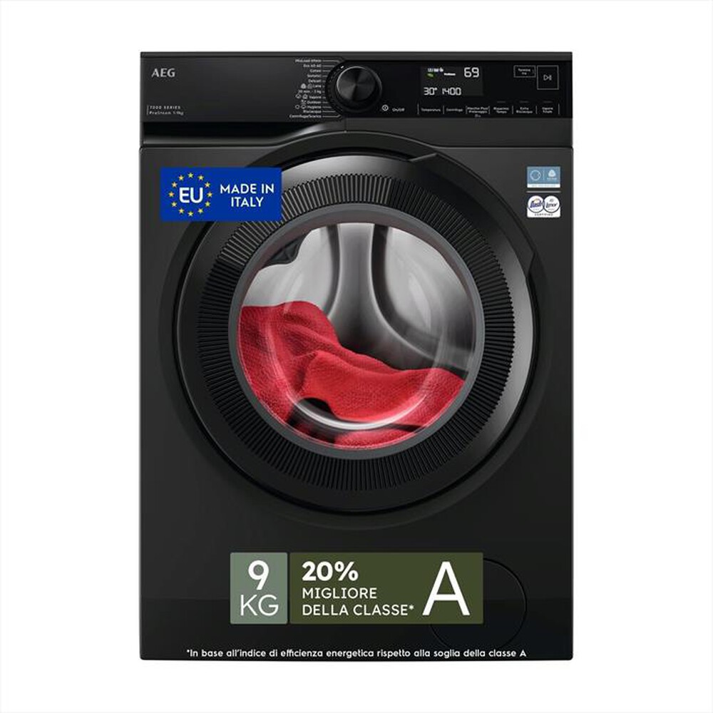 AEG - Lavatrice LR7FH94DG 9Kg Classe A-Nero