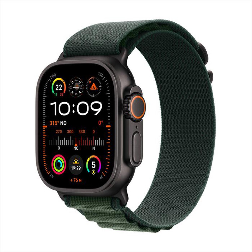 Immagine del prodotto APPLE - Watch Ultra 2 GPS + Cellular 49mm Titanio-Nero - Alpine Loop Verde - M