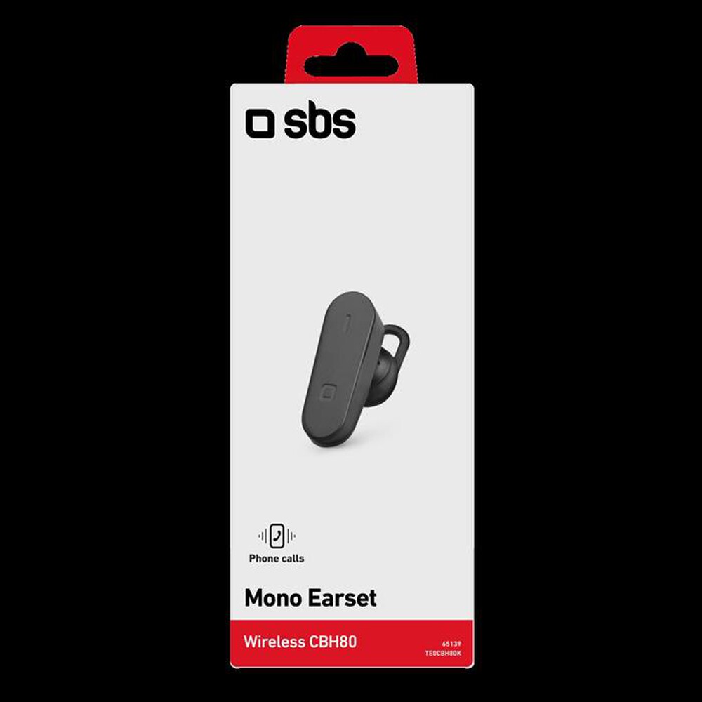 Immagine del prodotto SBS - TE0CBH80K Auricolare Bluetooth-Nero