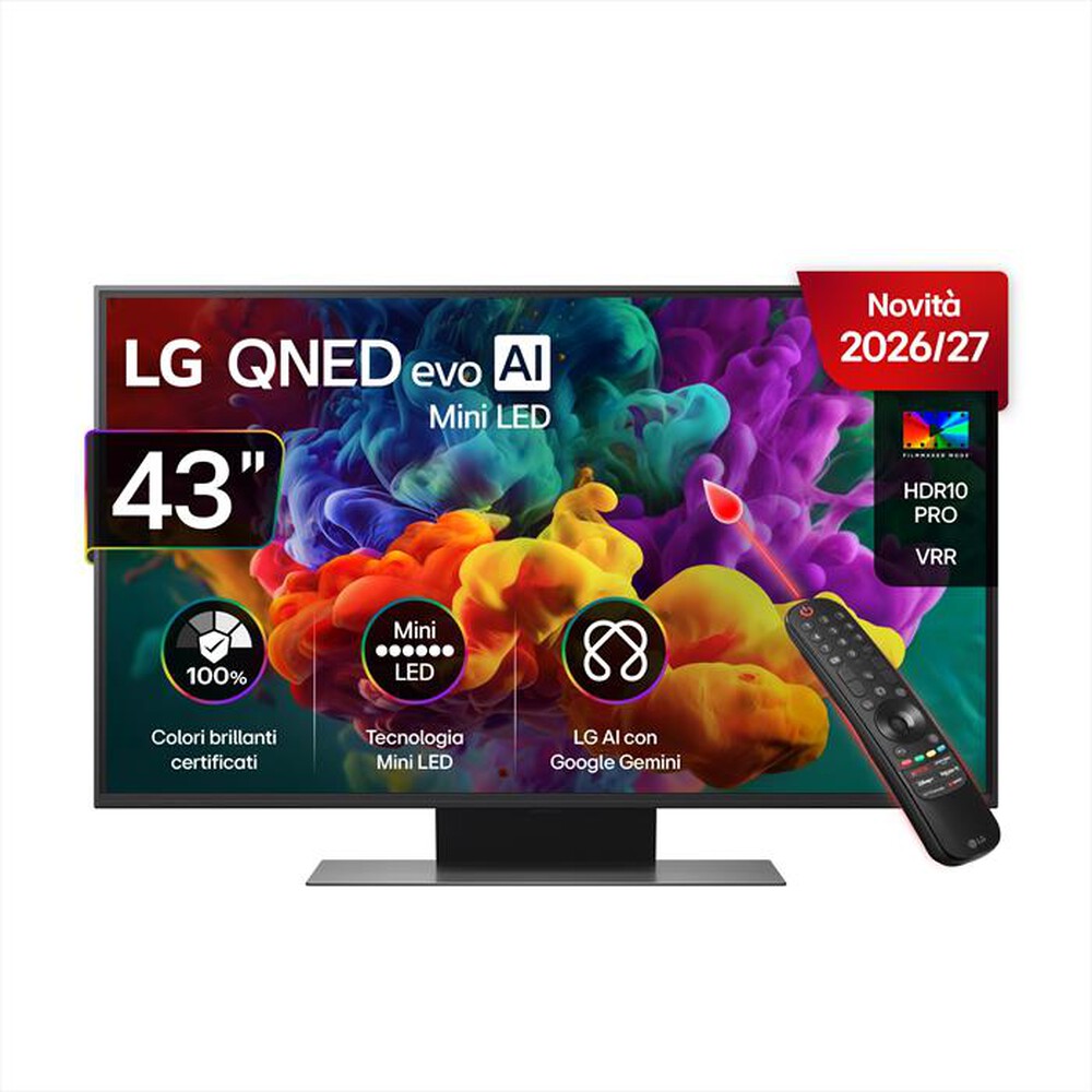 Immagine del prodotto LG - Smart TV QNED Evo AI Miniled 43" QNED86B 43QNED86B-Charcoal Black