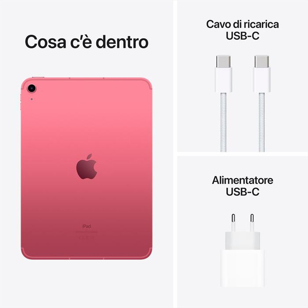 Immagine del prodotto APPLE - iPad 10.9" WI-FI + CELLULAR 64GB-Rosa