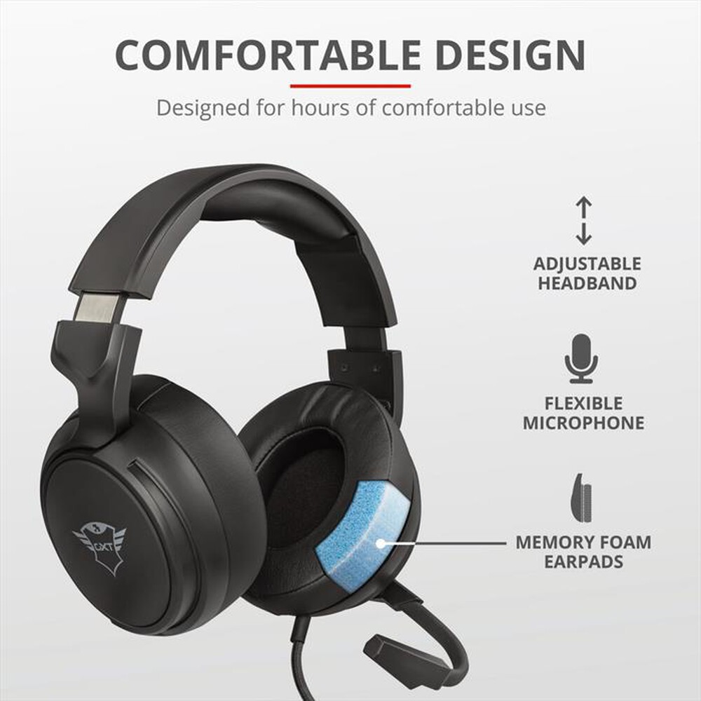 Immagine del prodotto TRUST - GXT433 PYLO HEADSET-Black