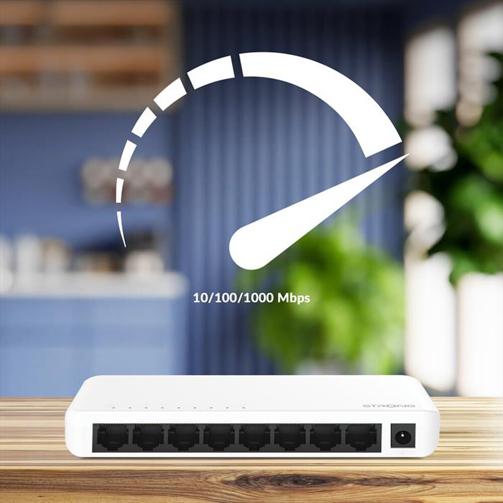 Immagine del prodotto STRONG - Switch Gigabit a 8 porte SW8000P-bianco