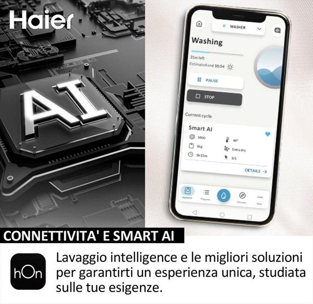 Immagine del prodotto HAIER - Lavatrice HW100-B14367U-IT 10Kg Classe A-Bianco