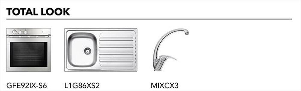 Immagine del prodotto GLEM GAS - Piano cottura misto GTL647IX 50 cm-Inox