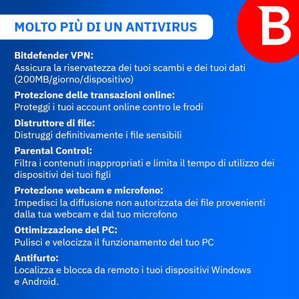 Immagine del prodotto BITDEFENDER - Internet Security 1 Anno - 3 PC