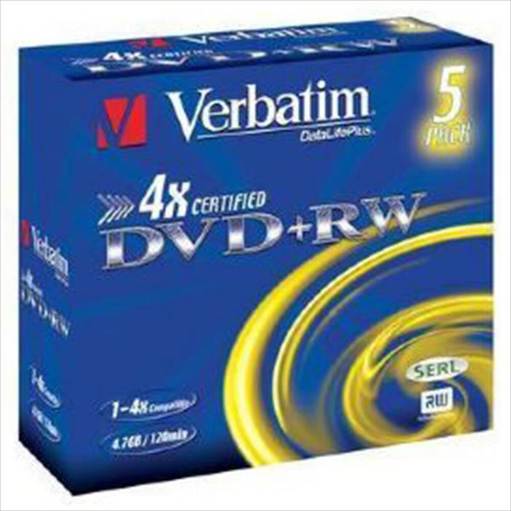 Immagine del prodotto VERBATIM - DVD+RW 5pz