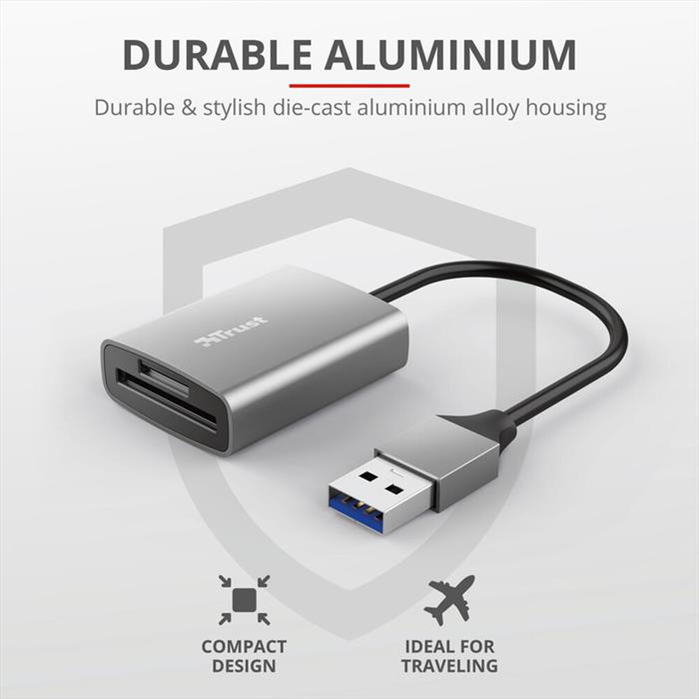 Immagine del prodotto TRUST - DALYX FAST USB3.2 CARDREADER-Grey